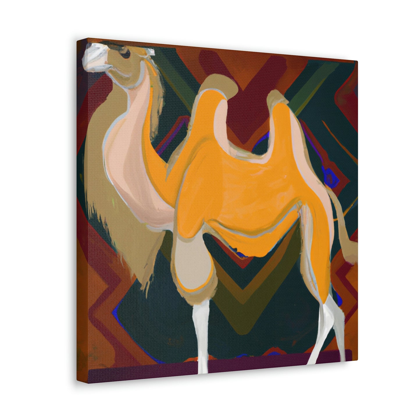 "Camel Oasis Reflection" - Canvas