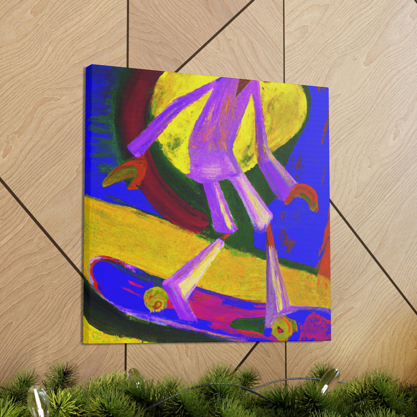 Skateboarding Expressionism - Canvas