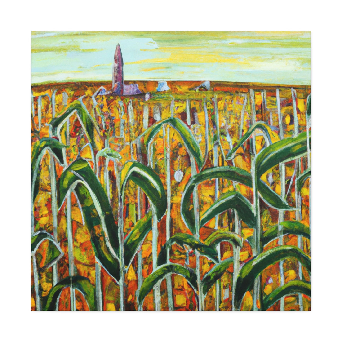 "Corn Field in Surrealism" - Canvas