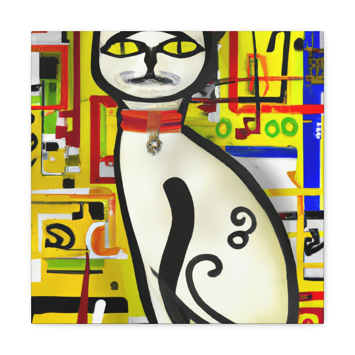 "Cat in the Garden" - Canvas