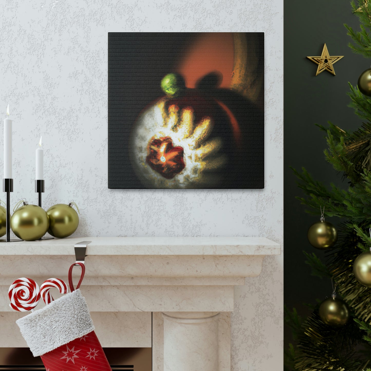 "Christmas Ornament Splendor" - Canvas