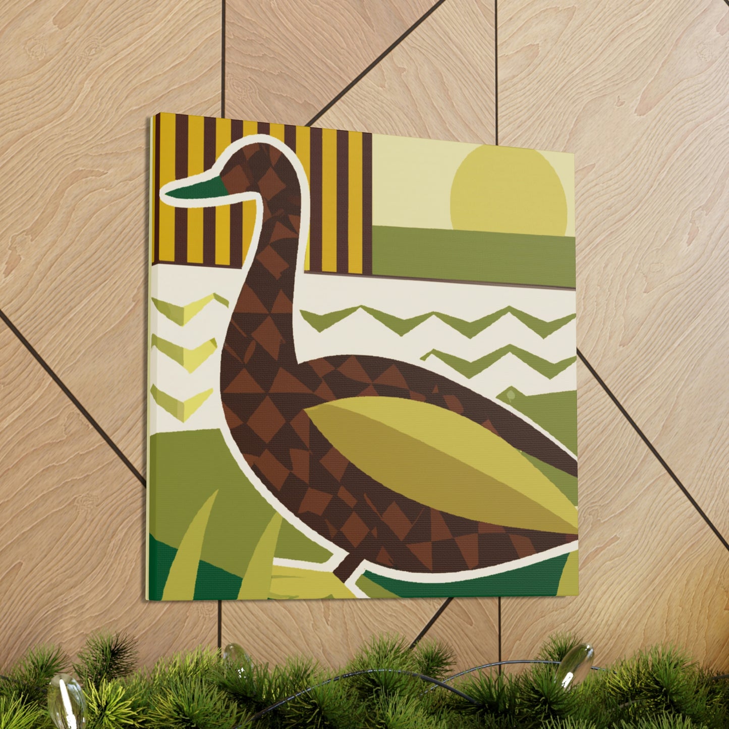 "A Quacking Art Deco" - Canvas