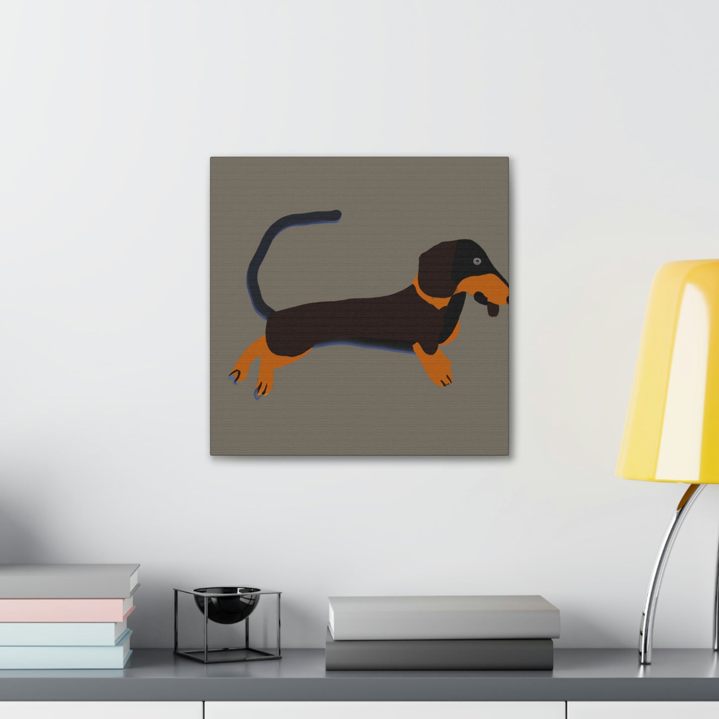 "Dachshund in Minimalism" - Canvas