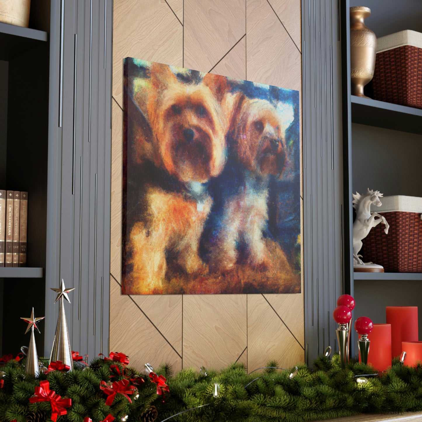 Puppy Love Impressionism - Canvas