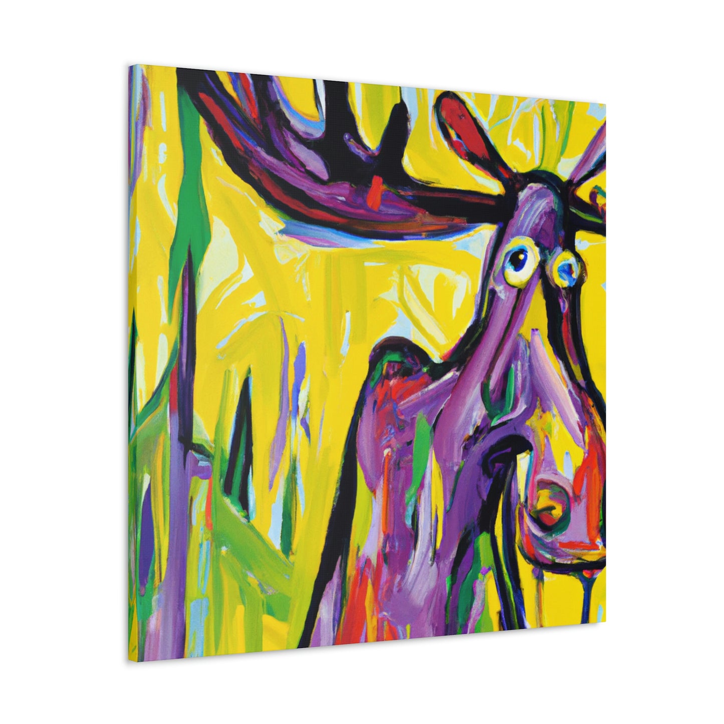 Moose Amidst Wilderness - Canvas