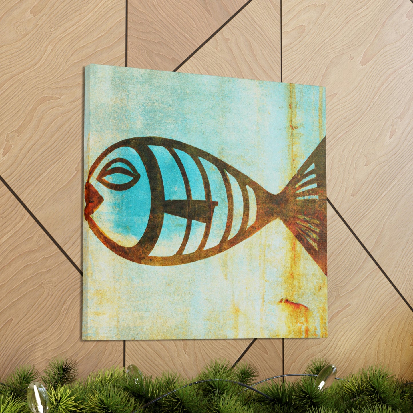 "Gilded Fish Glistening' - Canvas