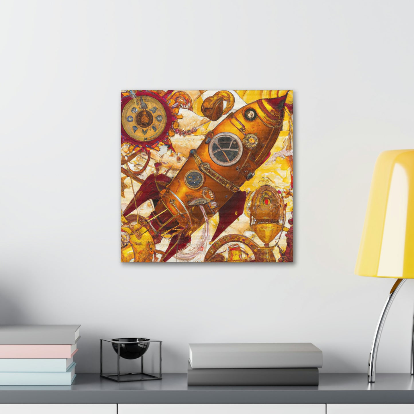 "Space Shuttle Steampunk Dream" - Canvas