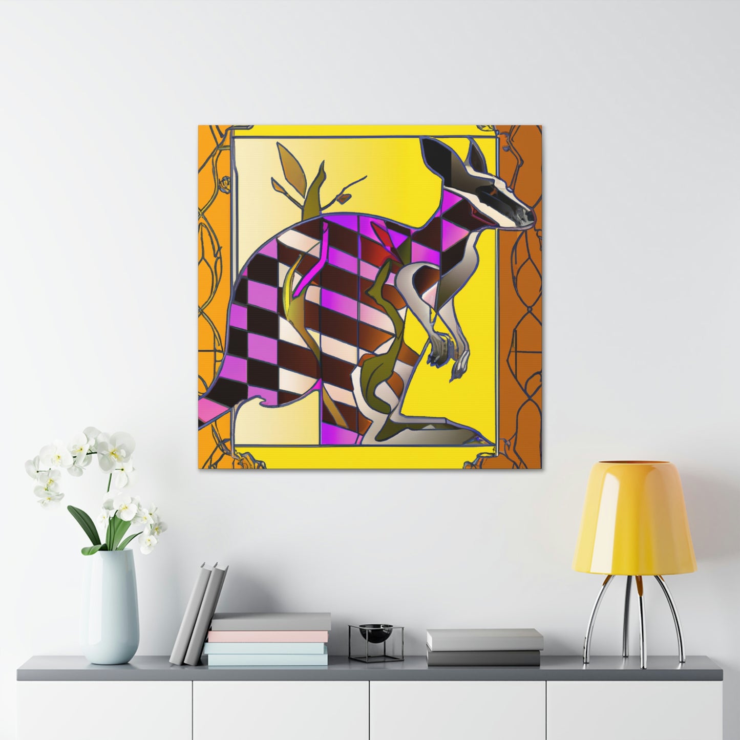 "Wallaby Dreams of Art" - Canvas