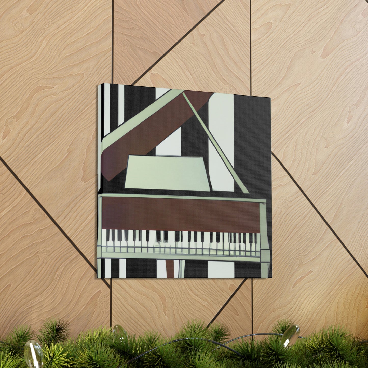 "Piano's Artful Cadence" - Canvas