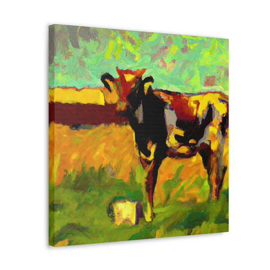 Jersey Cow Expressionism - Canvas