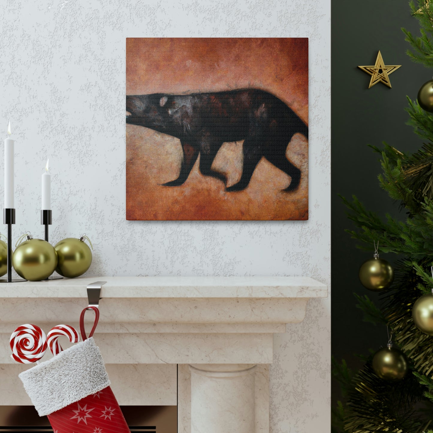 "Tasmanian Devil: Abstract" - Canvas