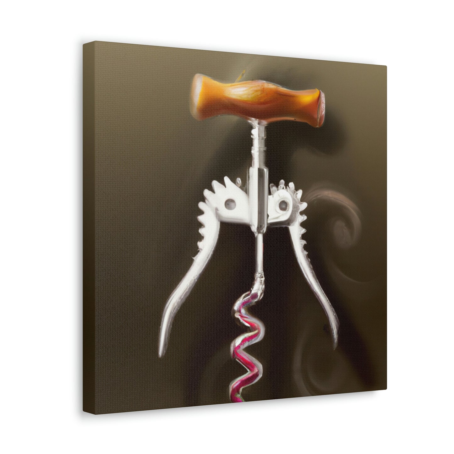 "Corkscrew Twisting Metal" - Canvas