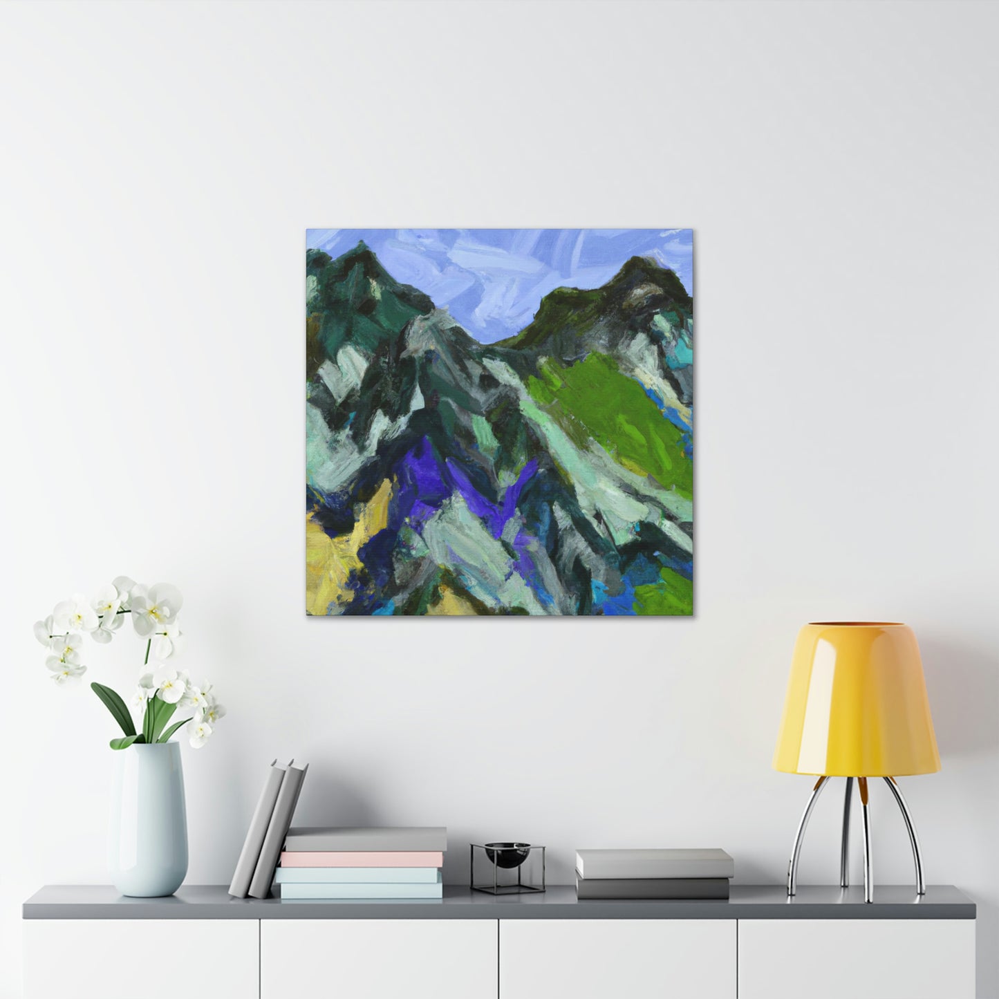 "Mountainous Abstract Vision" - Canvas