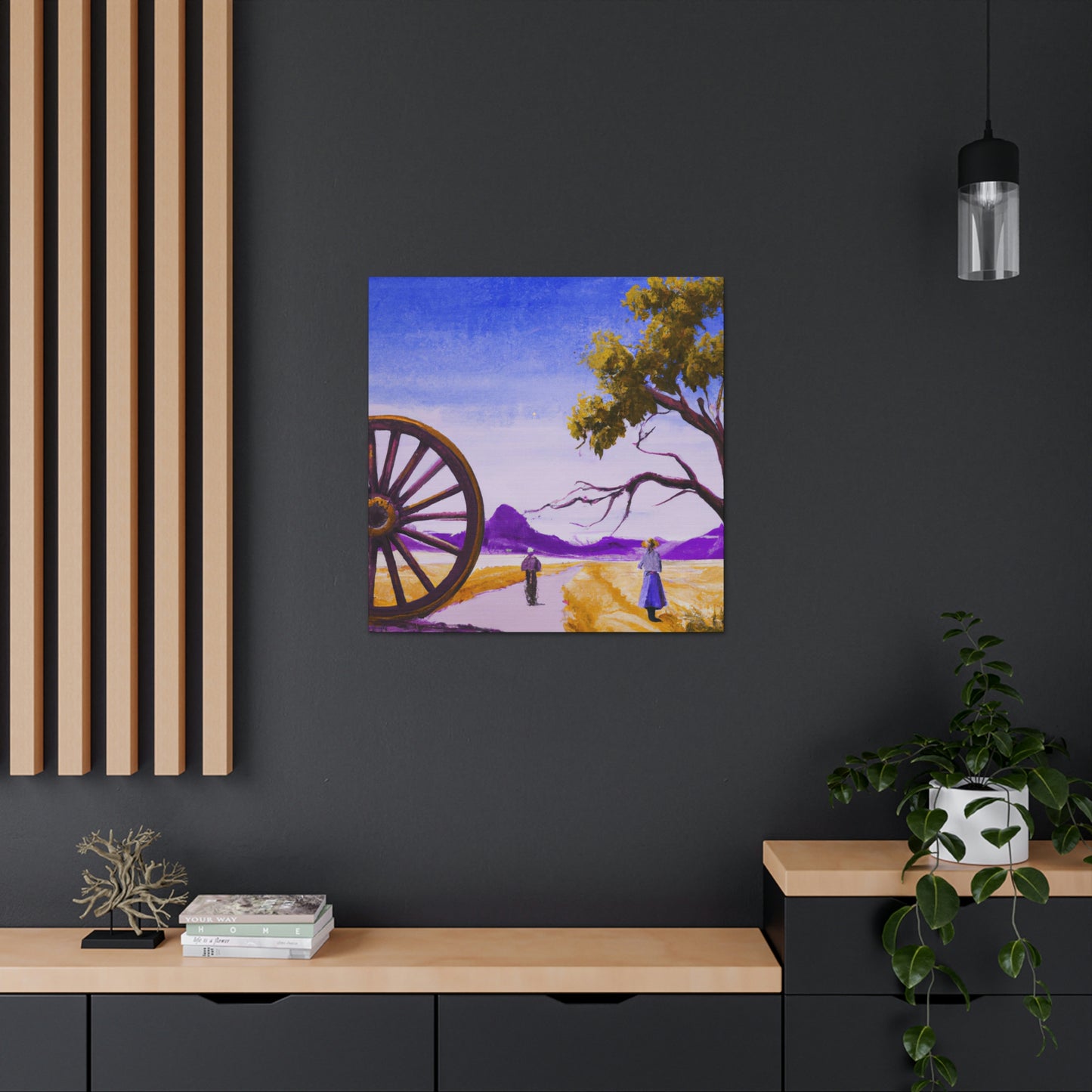 "Wagon Wheel Opulence" - Canvas