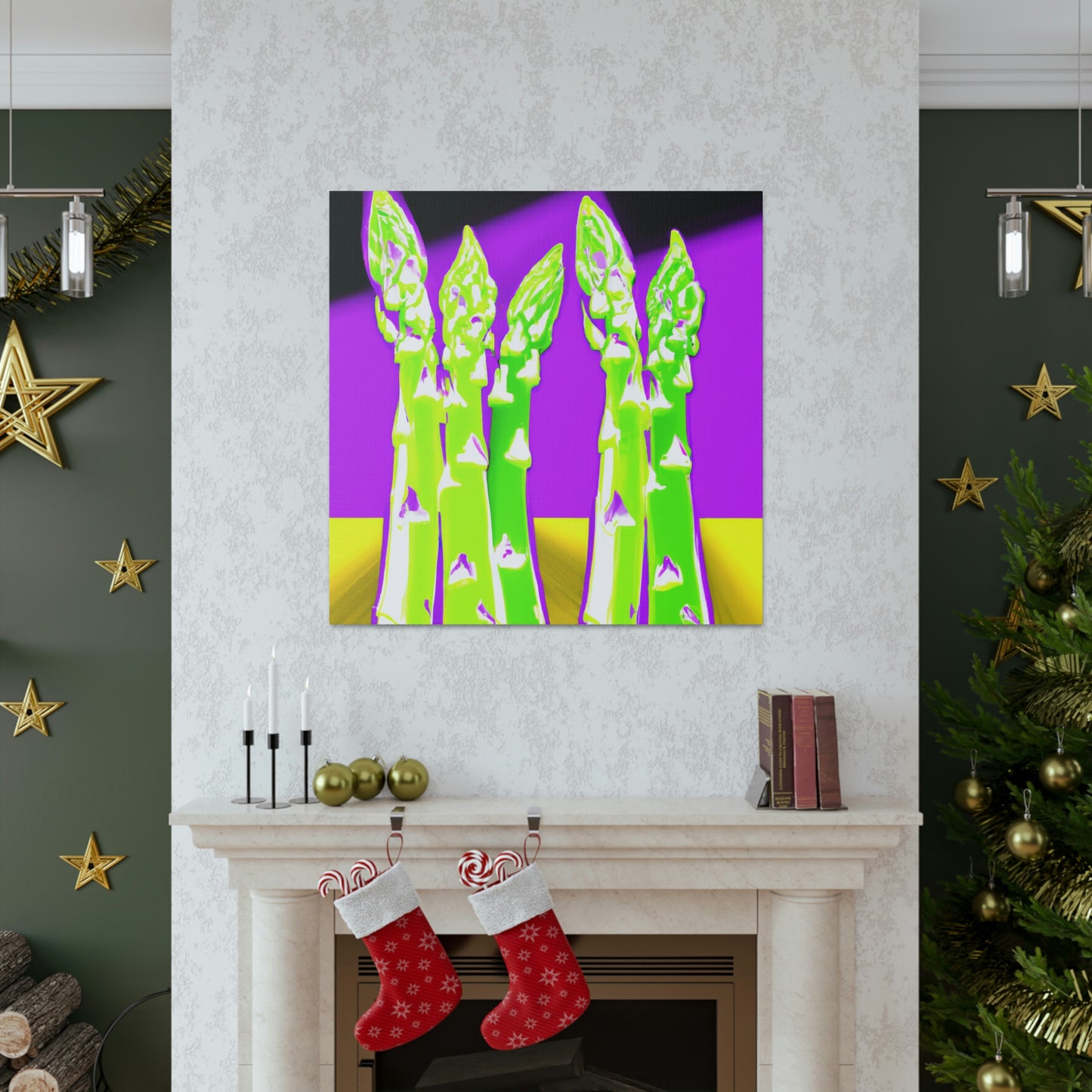 Asparagus Pop Explosion - Canvas