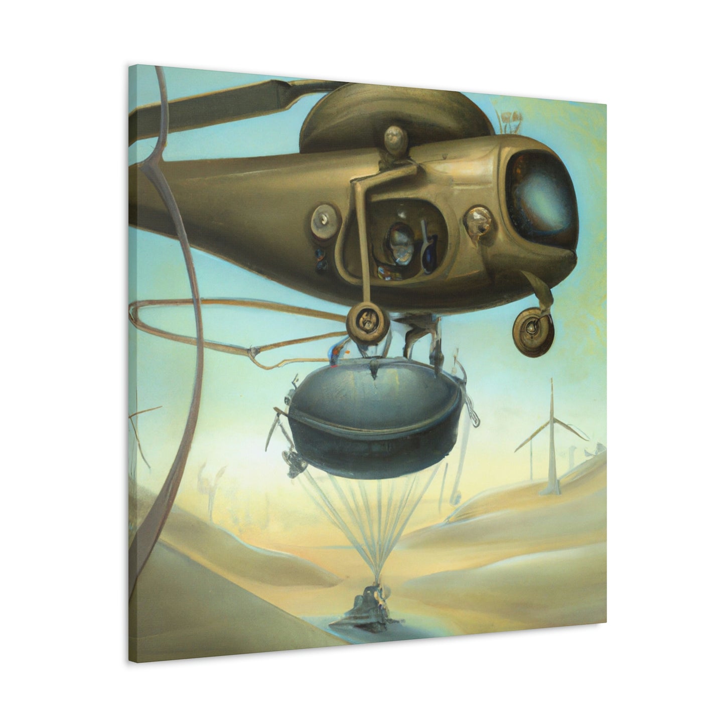 Helicopter in Surrealism - Canvas