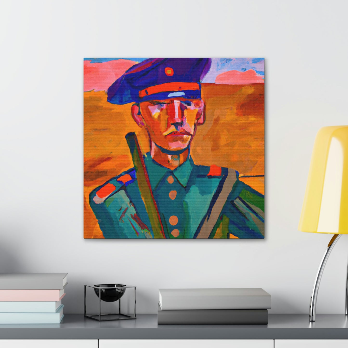 "Warrior with Fauvism" - Canvas