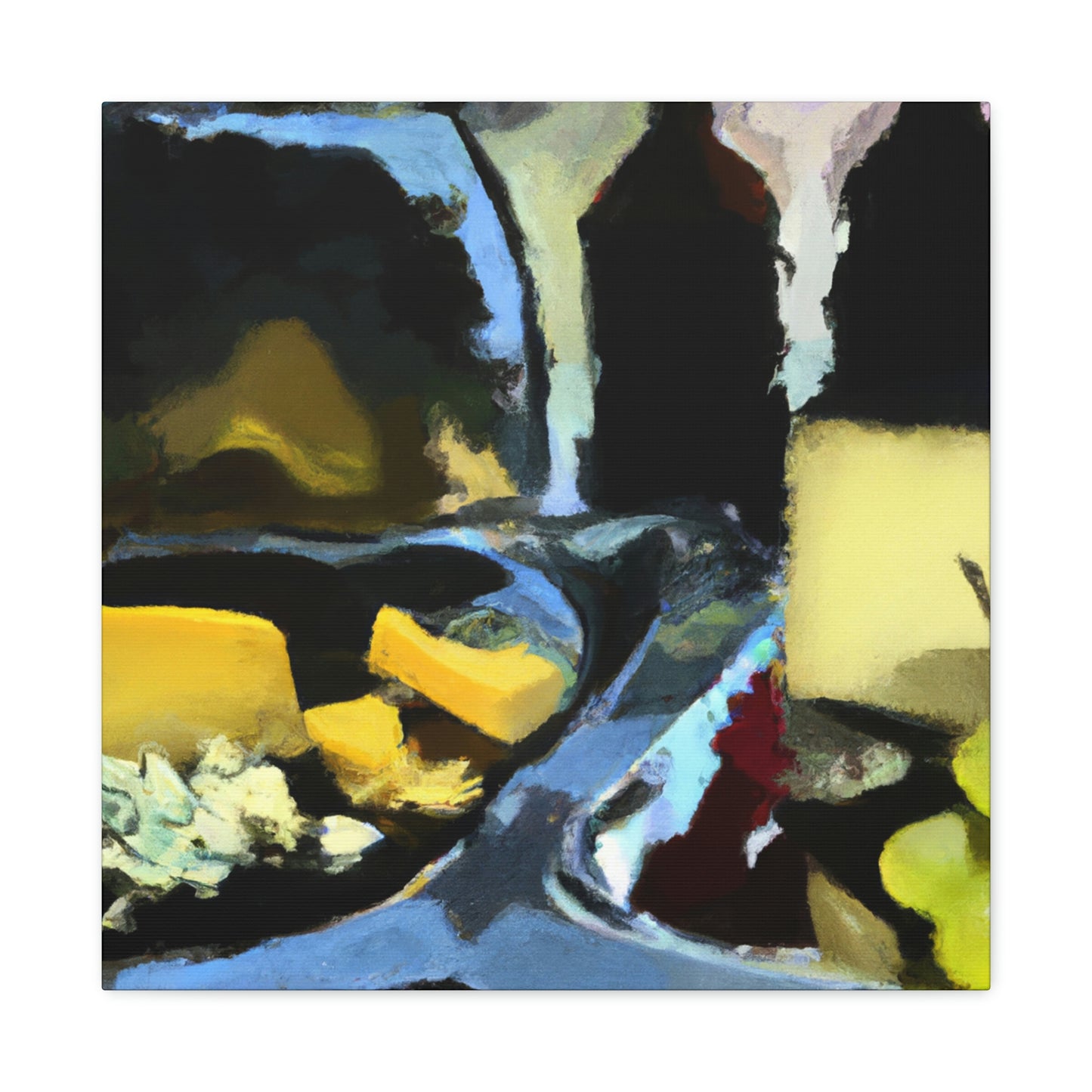 Cheese and Grapes Ablaze - Canvas