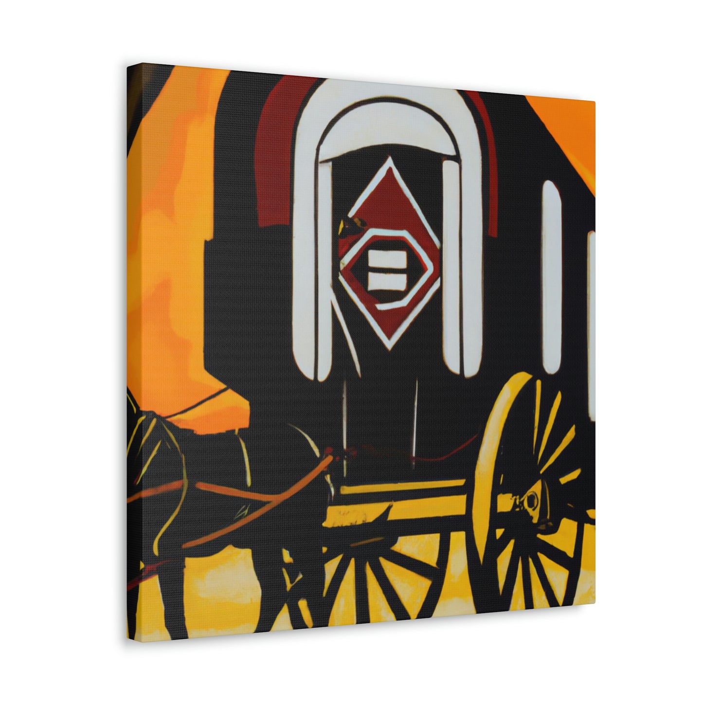 "Roaring Chuck Wagon" - Canvas