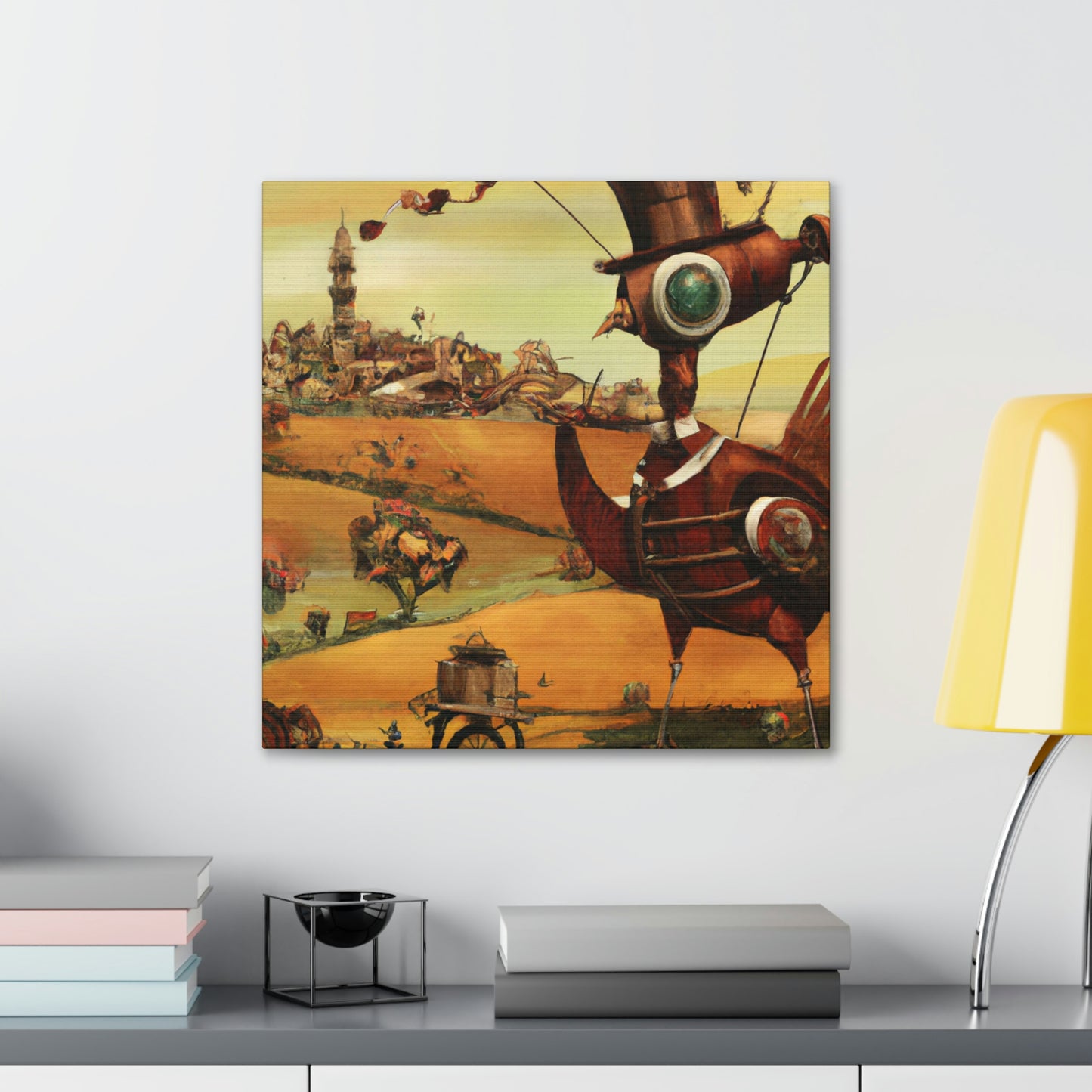 "The Iron Clockwork Moon" - Canvas