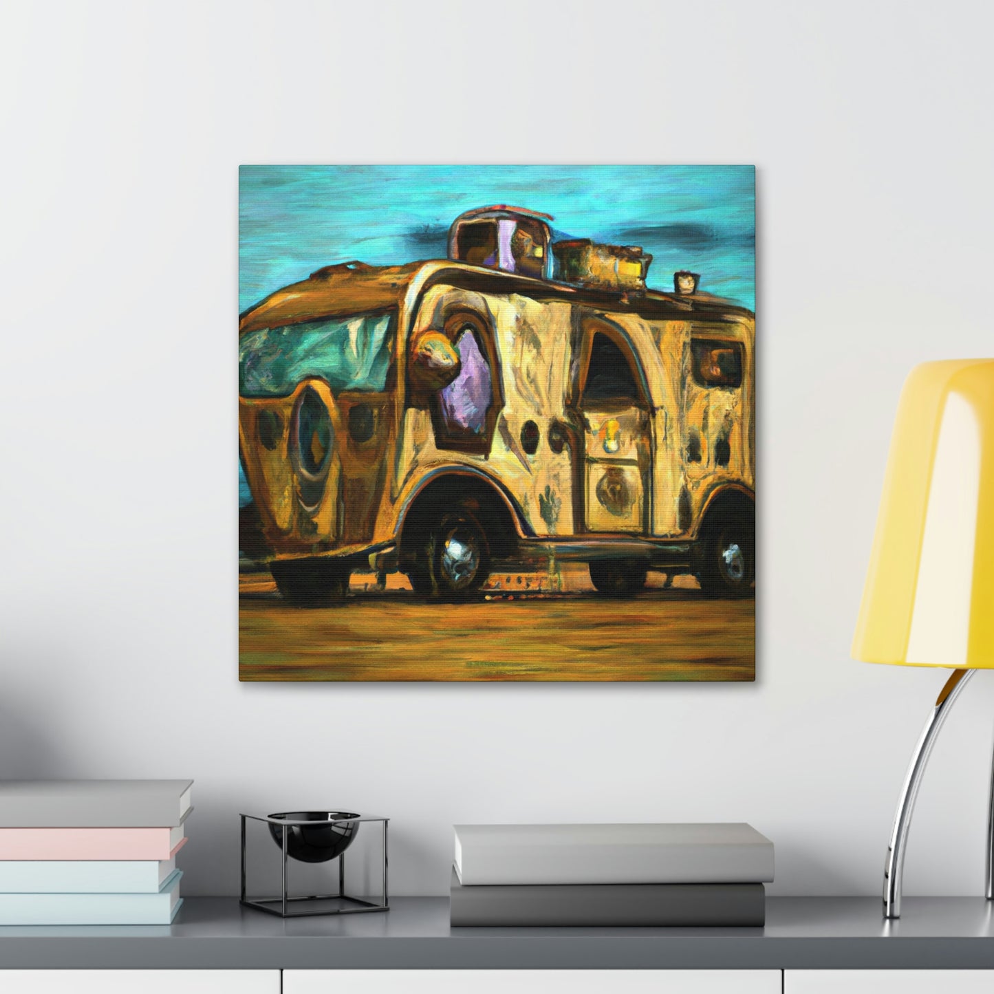 "Camper Van Machine Age" - Canvas