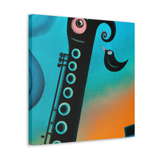 "Clarinet's Reflection Dance" - Canvas