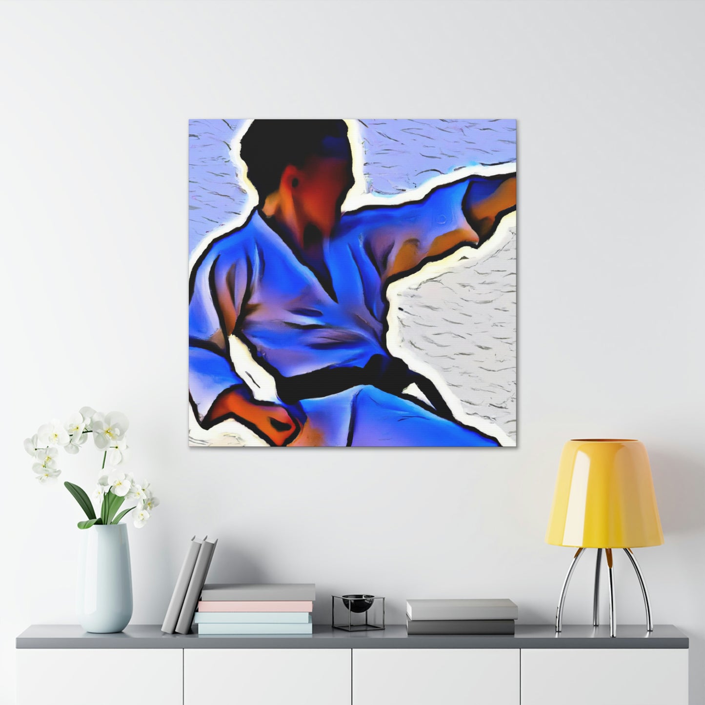 Martial Arts Mosaic Saga - Canvas