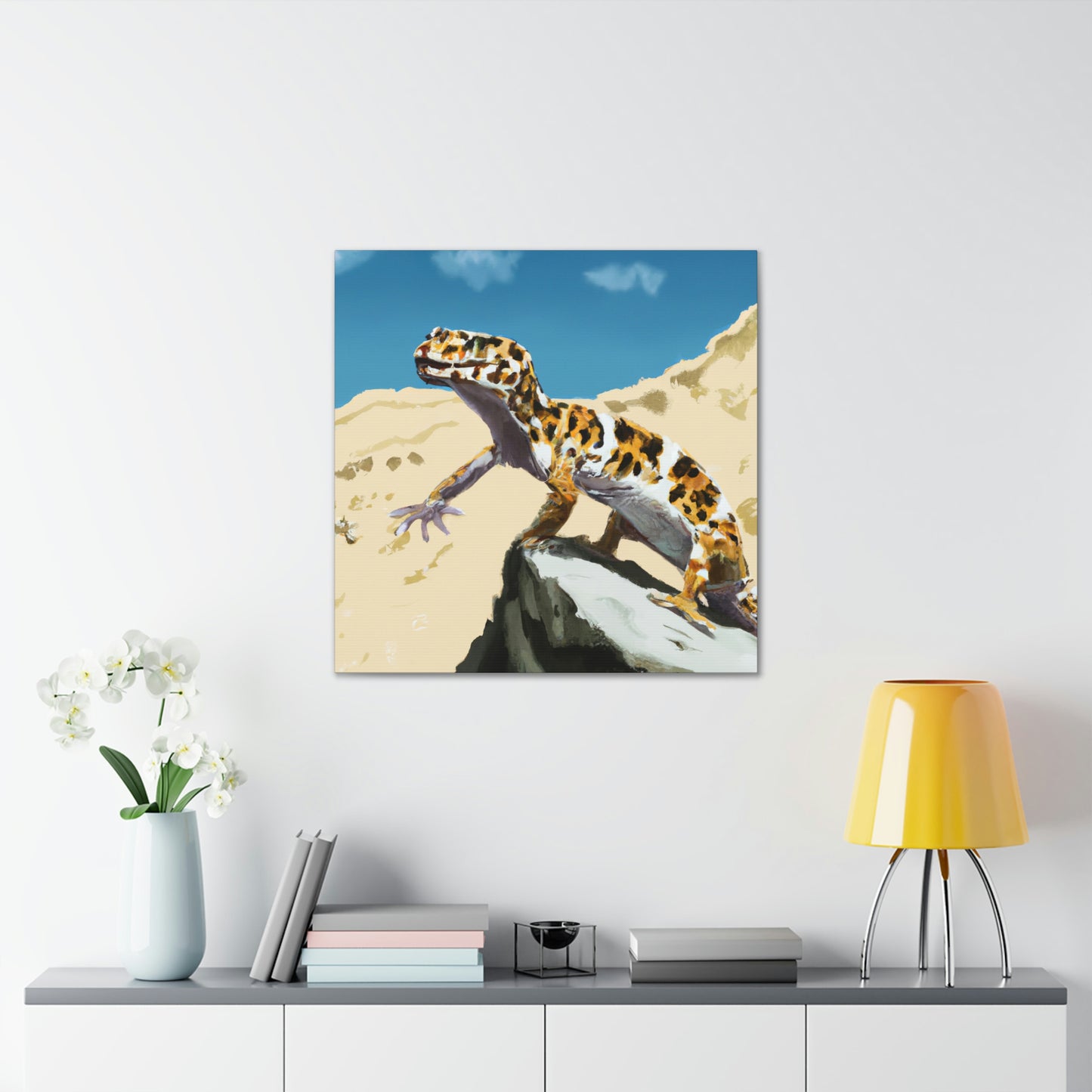 Leopard Gecko Elegance - Canvas