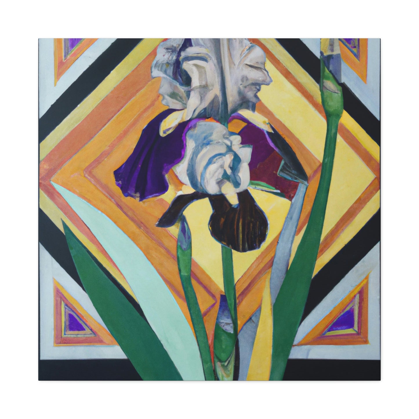 Iris, Glowing Gemstone - Canvas