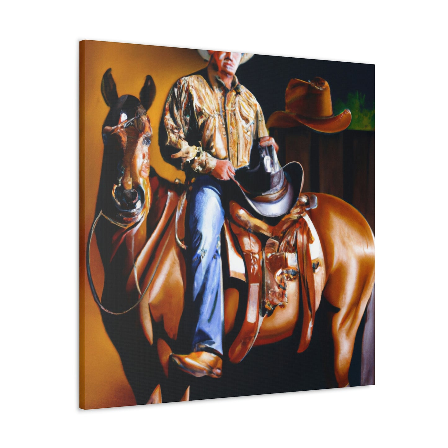 Saddle in High Detail - Canvas