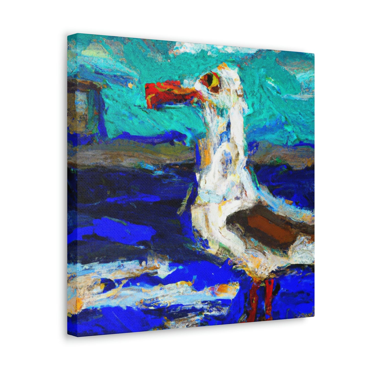 "Seagulls on the Beach" - Canvas