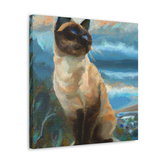 Siamese in Sepia - Canvas