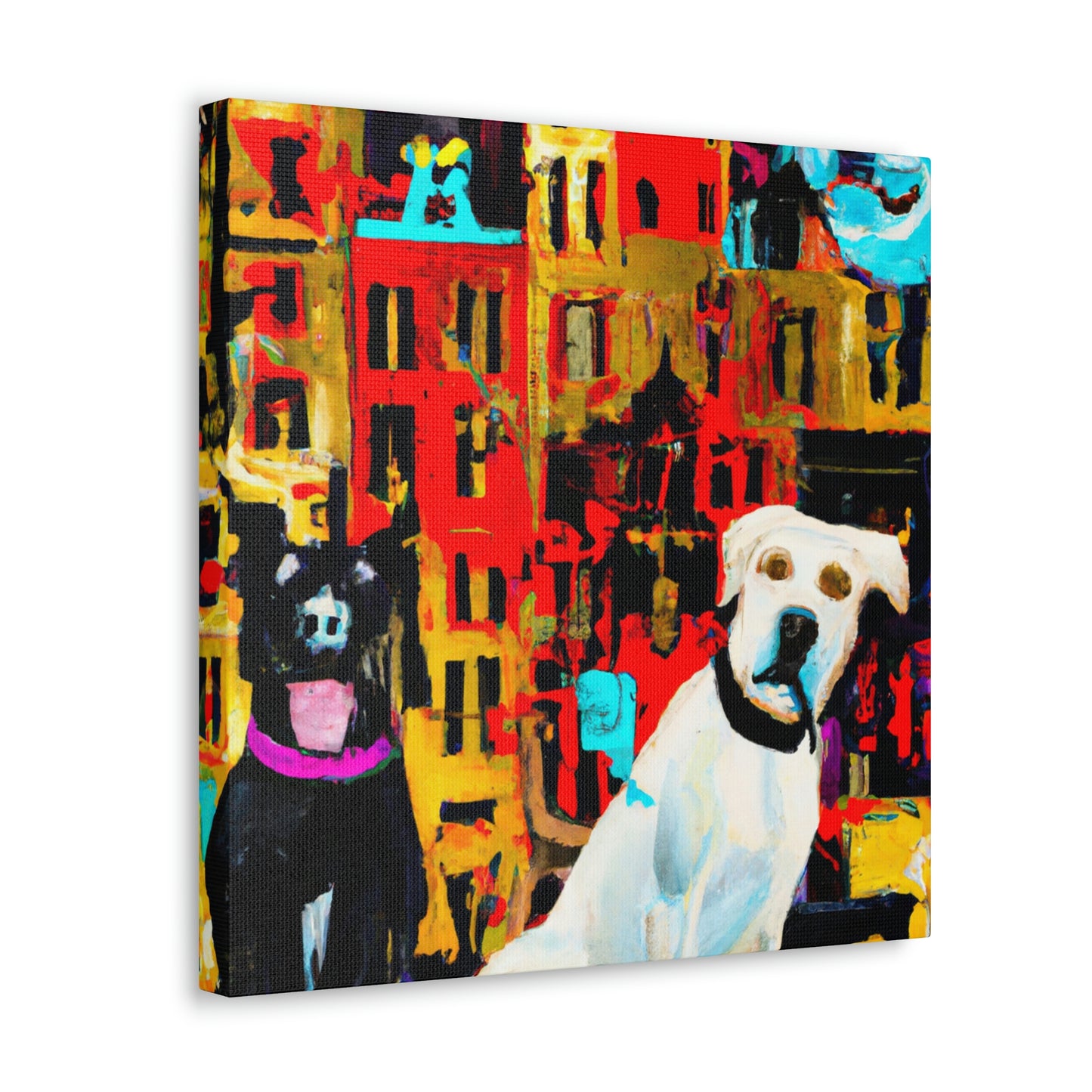 Dogs in Baroque Style - Canvas