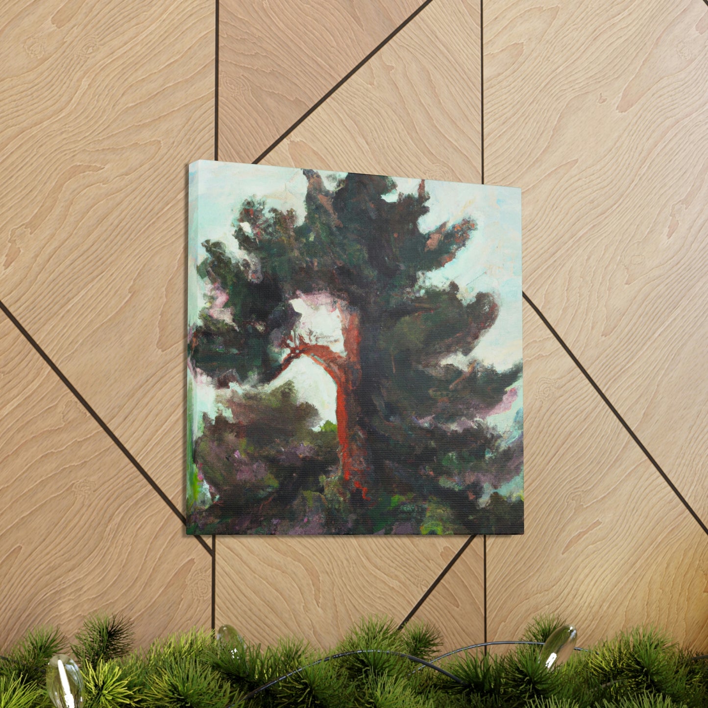 Cedar Tree Expressionism - Canvas