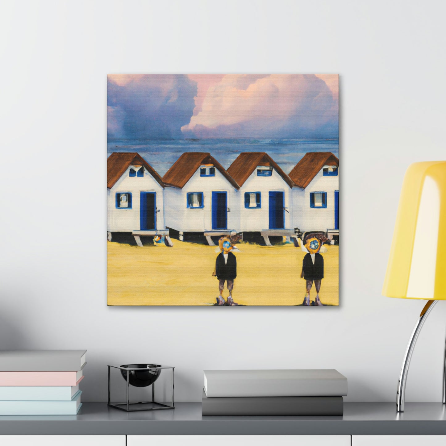 Surreal Seaside Cottages - Canvas