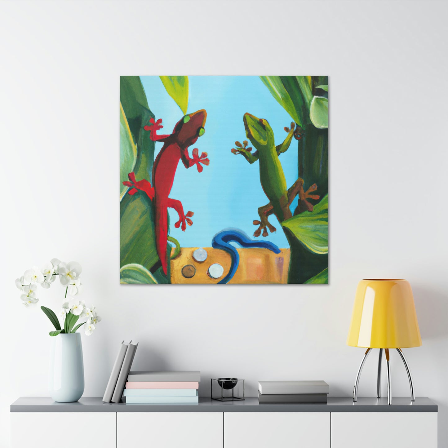 "Geckos on Canvas" - Canvas