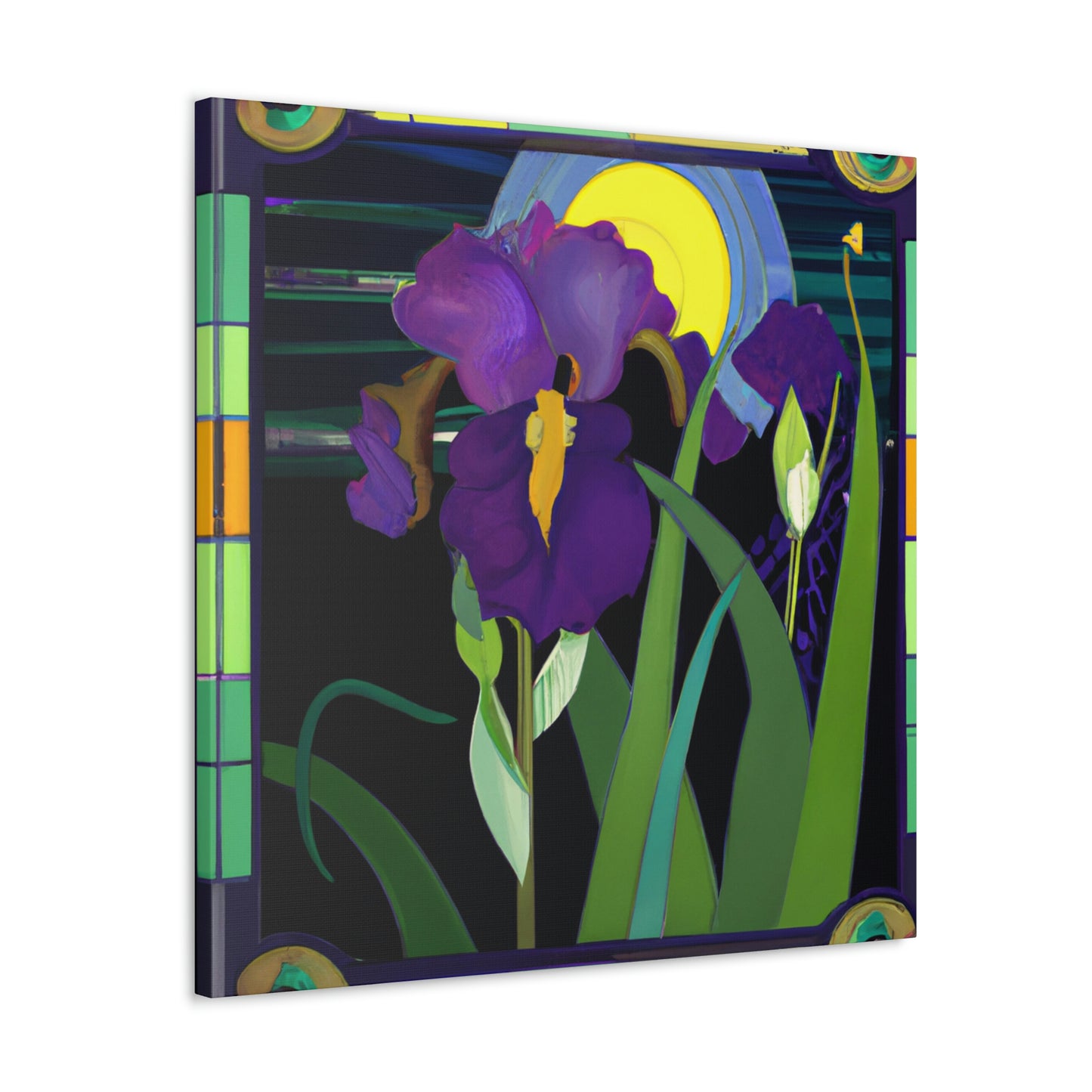 "Iris of Moonlight Glitz" - Canvas