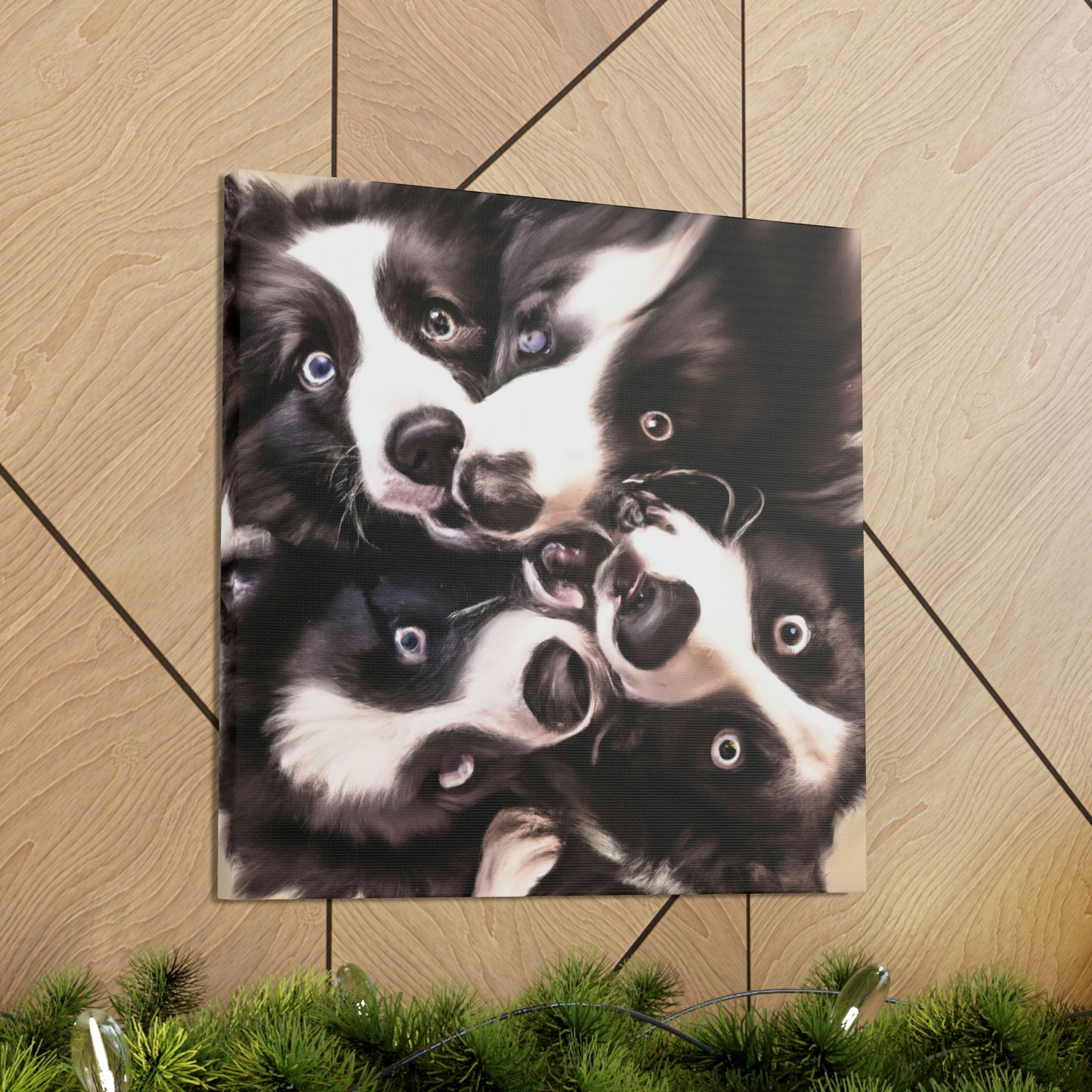 "Border Collie Dreamscape" - Canvas