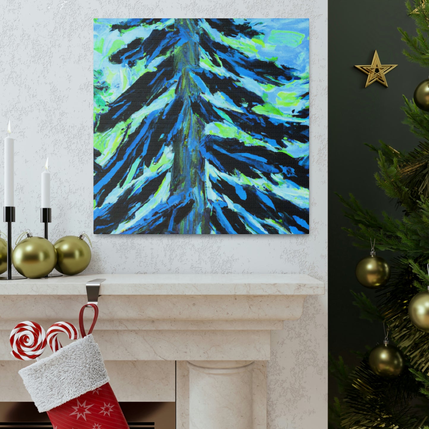 Spruce Tree Splendor - Canvas