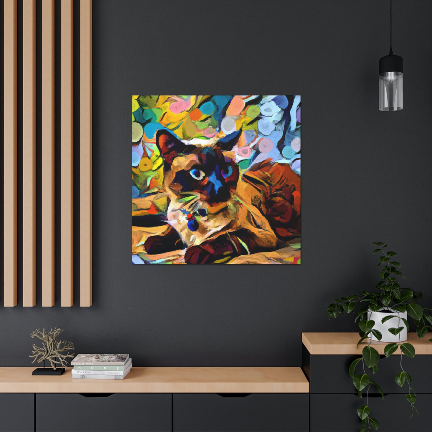 Siamese in Fauvism - Canvas