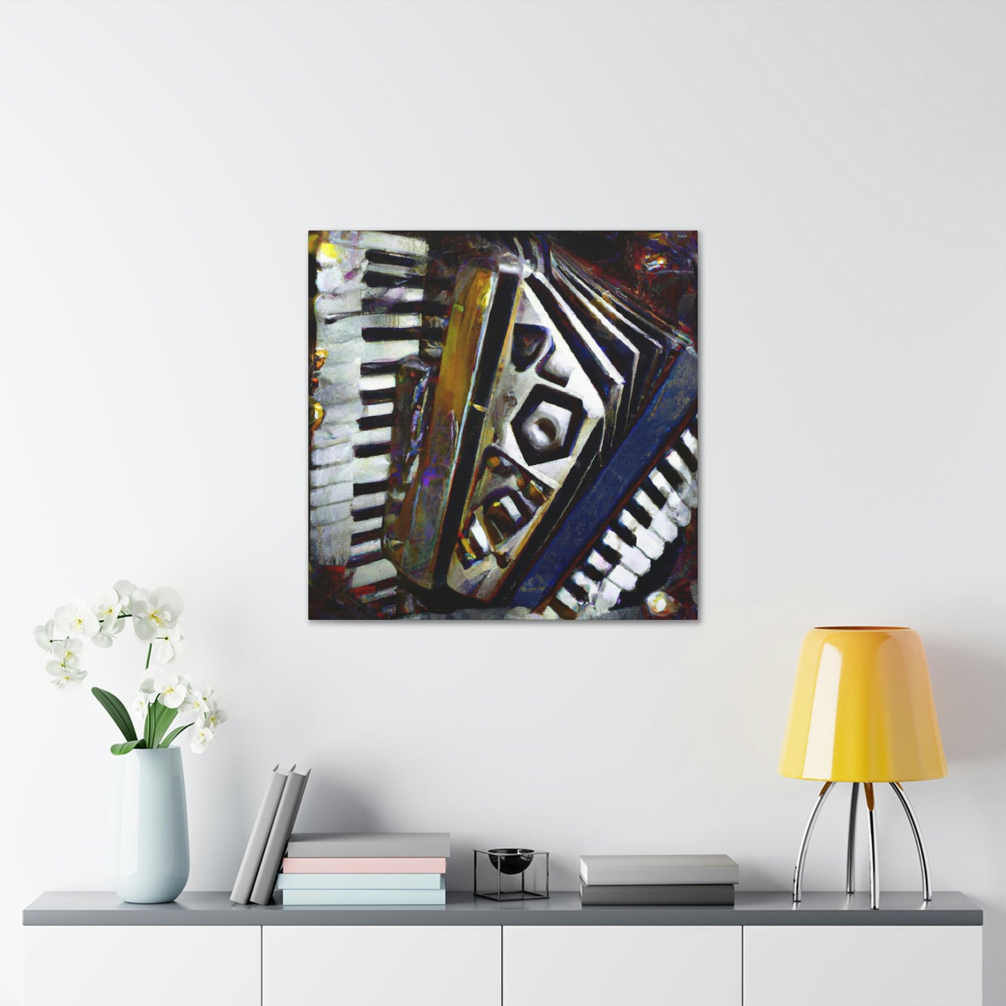 Accordion in Abstraction - Canvas