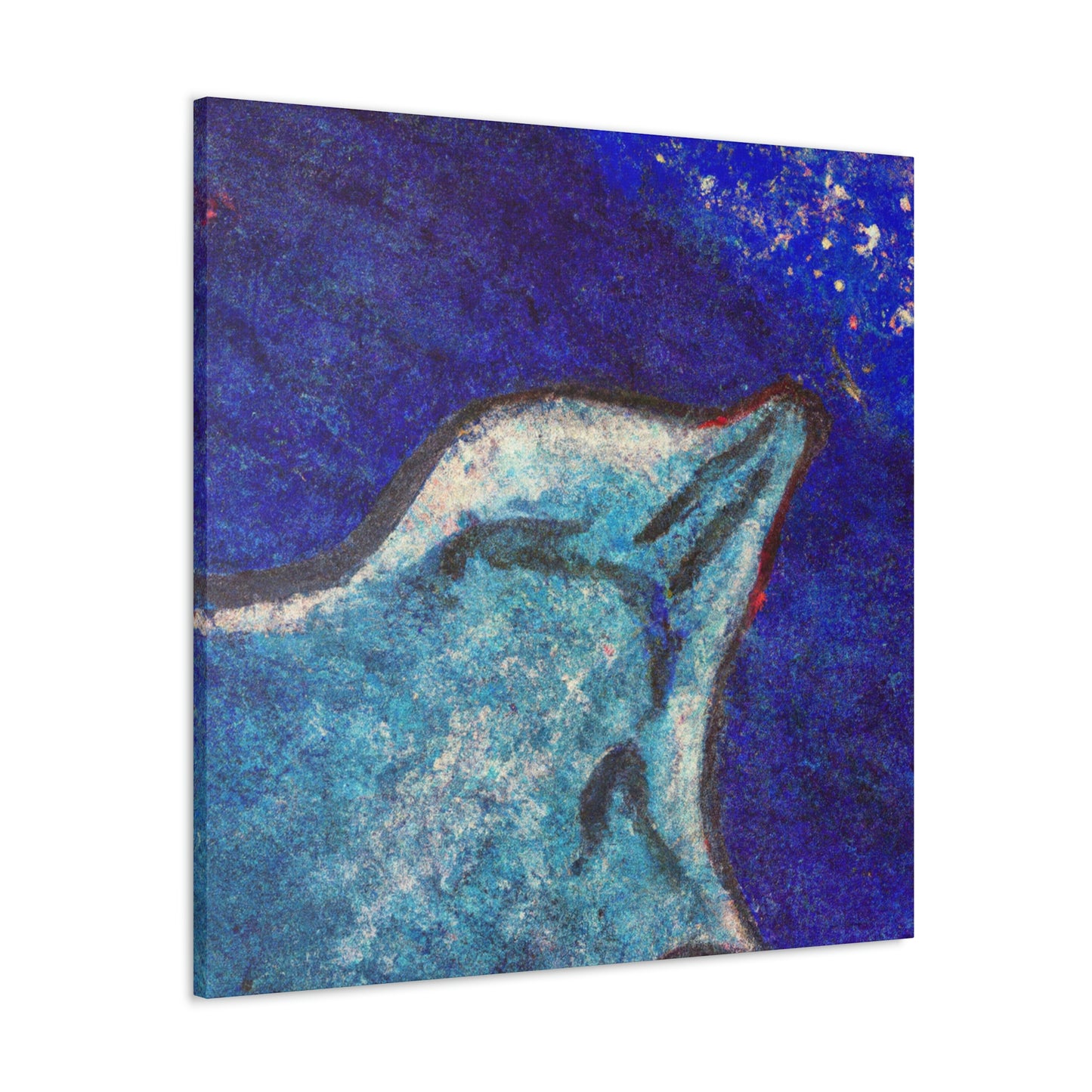 Stingray's Glistening Dance - Canvas