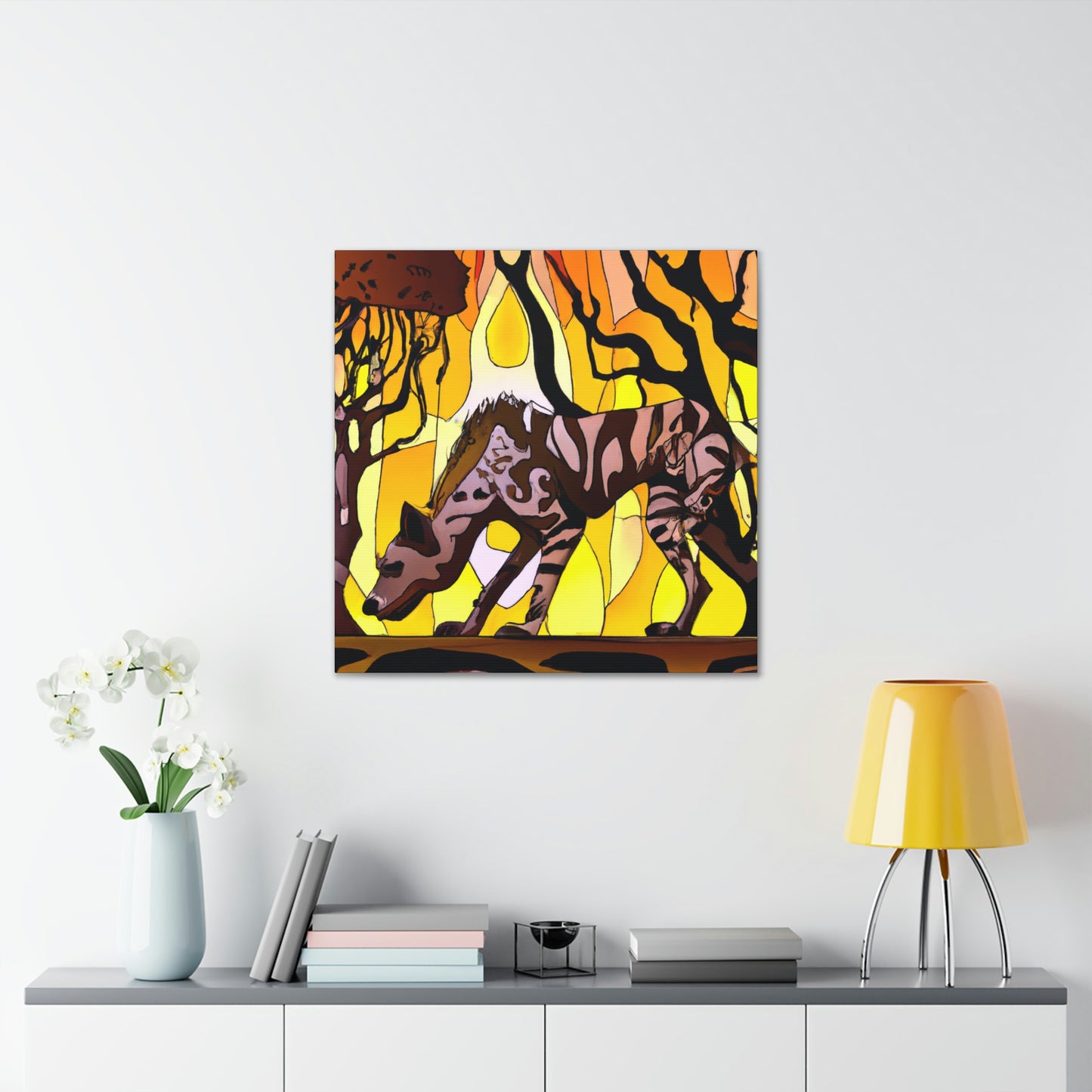 "Hyena's Golden Glee" - Canvas