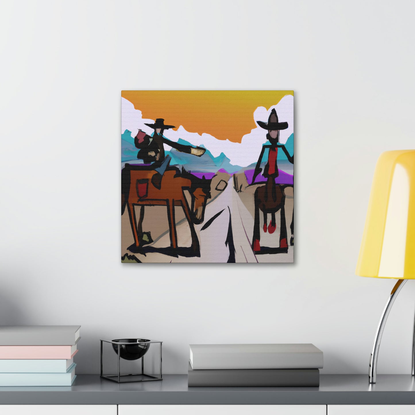 "Western Landscape Sunrise" - Canvas