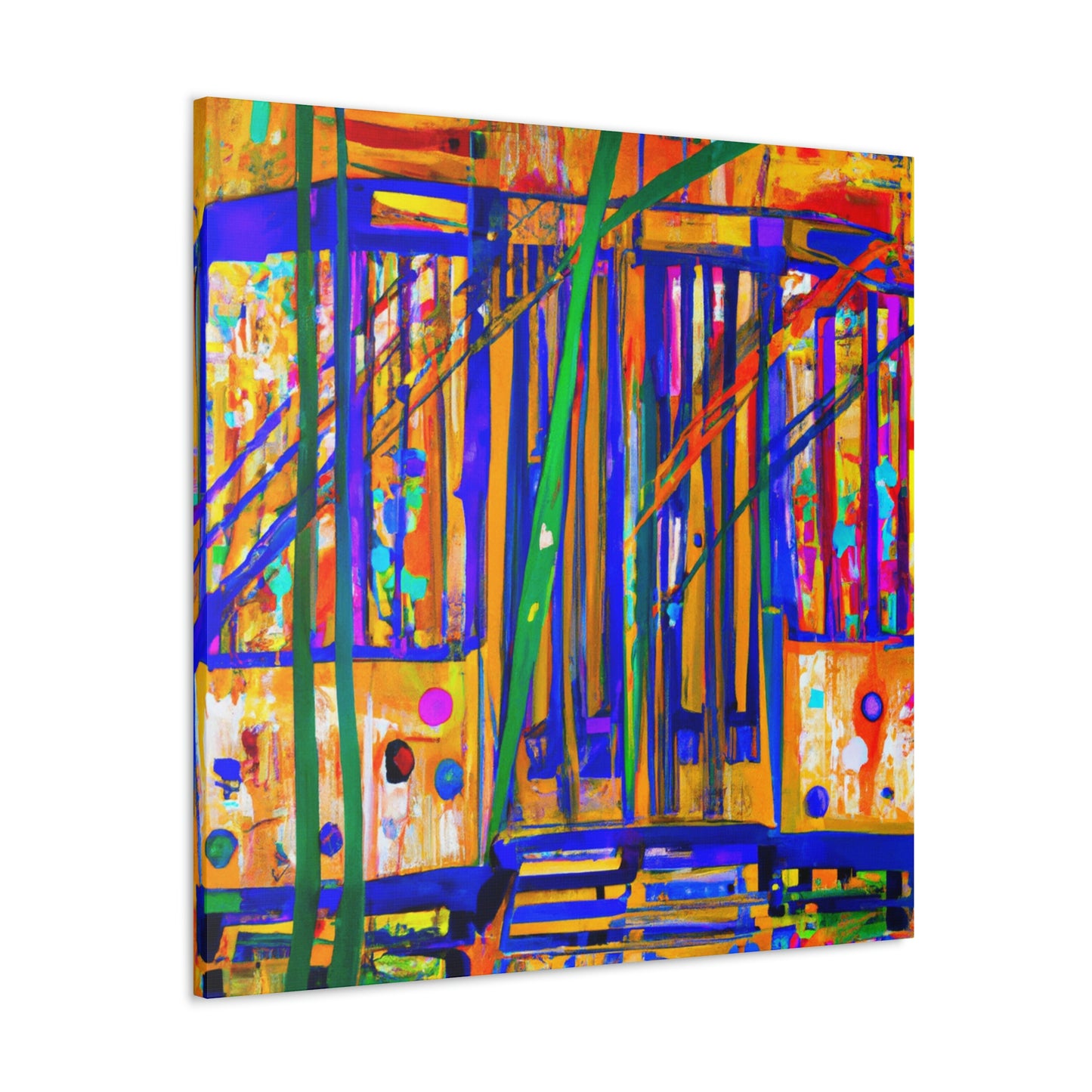 "Tram in Colours" - Canvas