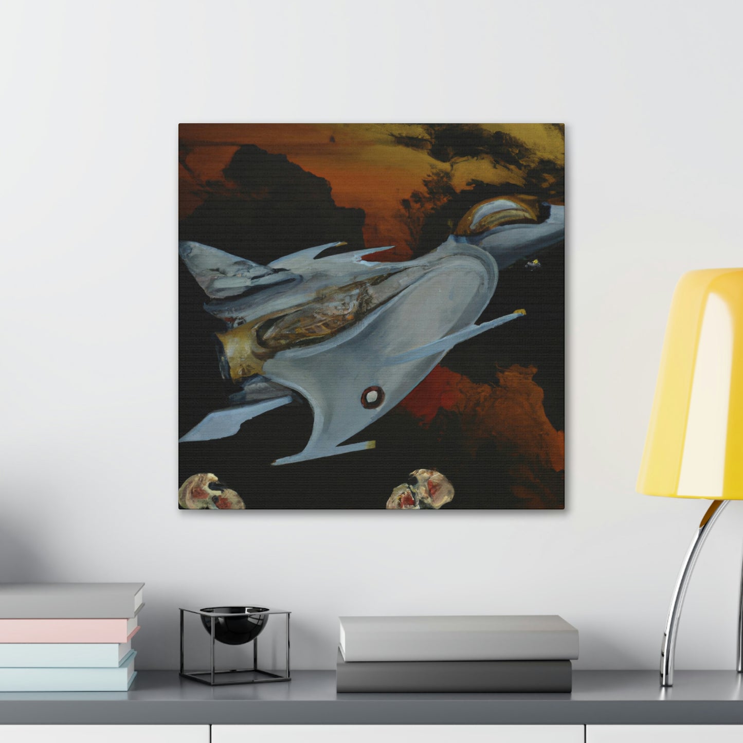 "Jet Fighter Dreamscape" - Canvas