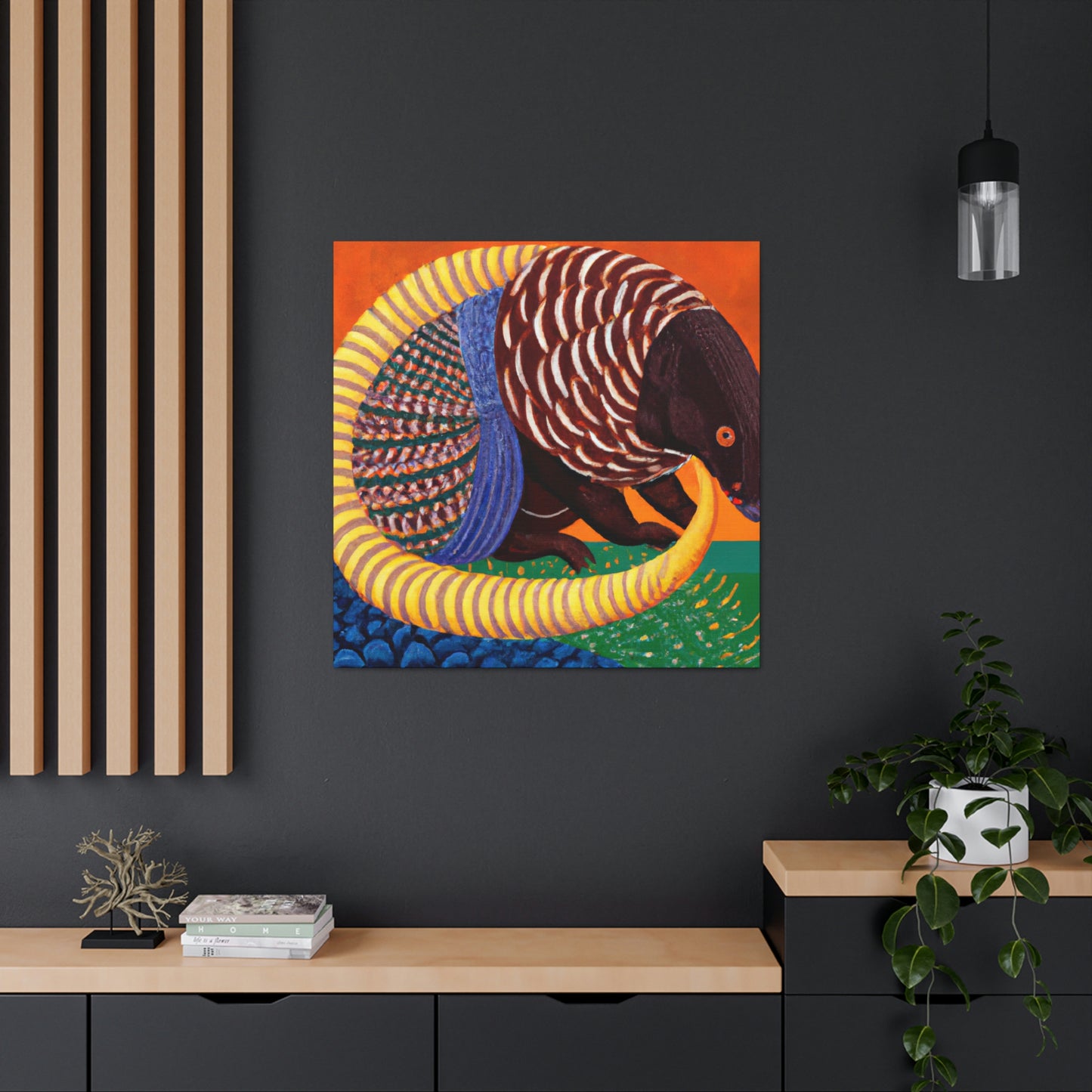 Gilded Pangolin Radiance - Canvas