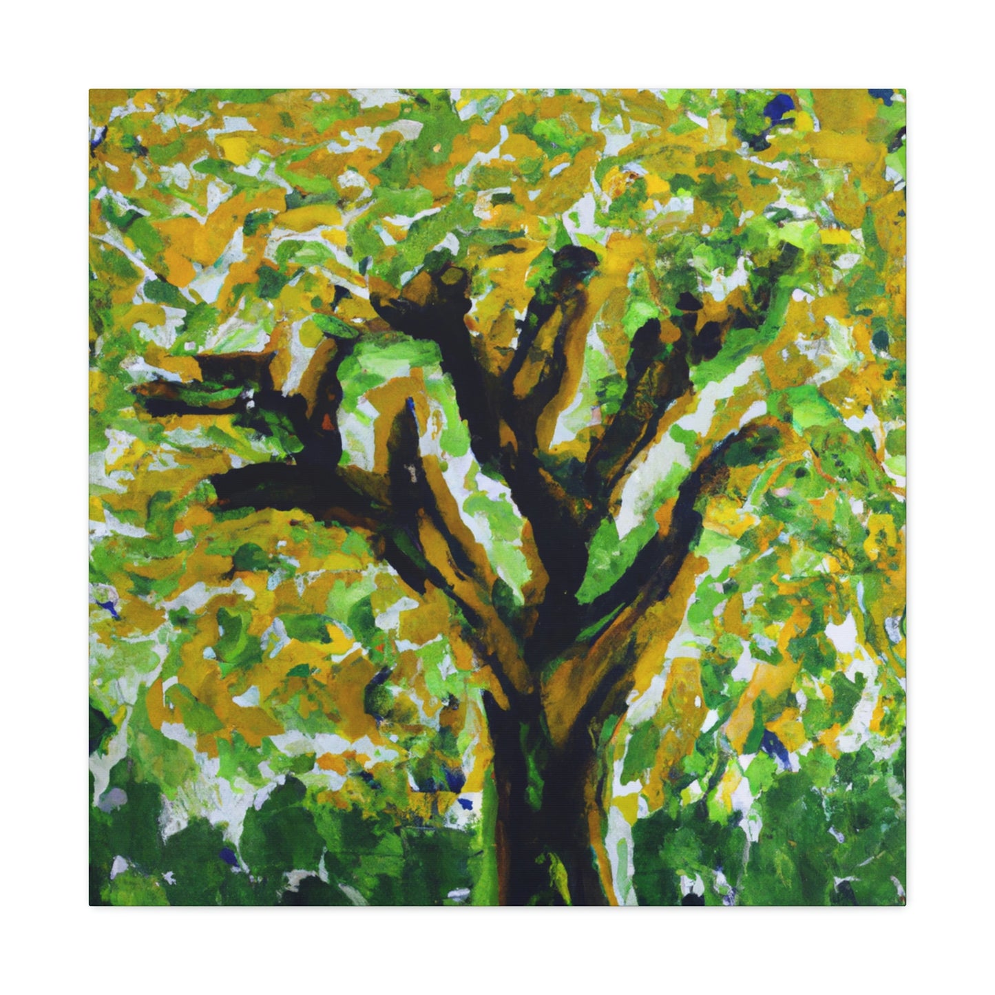 Elm Tree Expressionism - Canvas