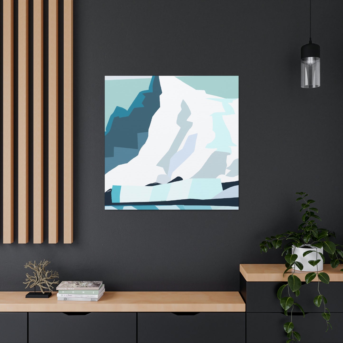 Glacial Minimalism Art - Canvas