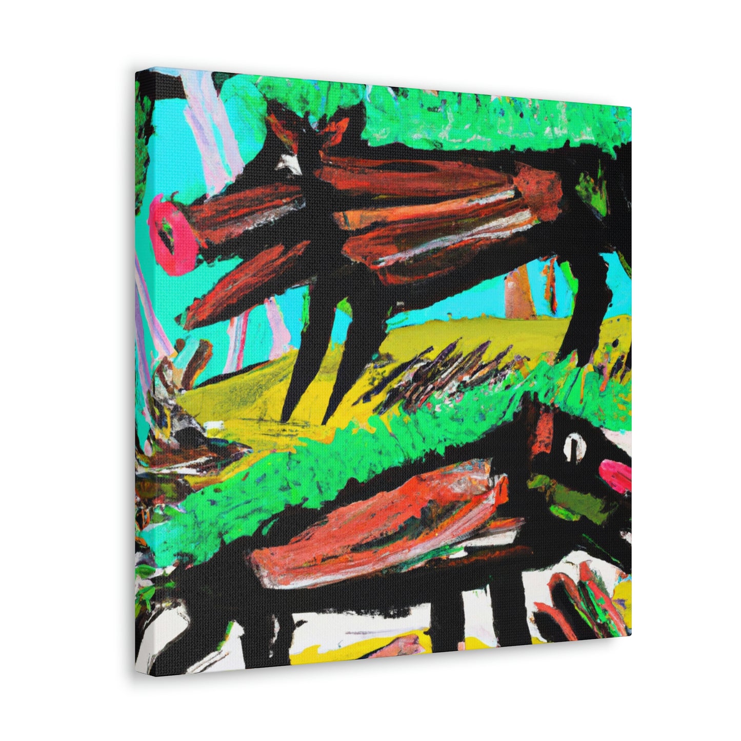 "Boars in the Wilderness" - Canvas